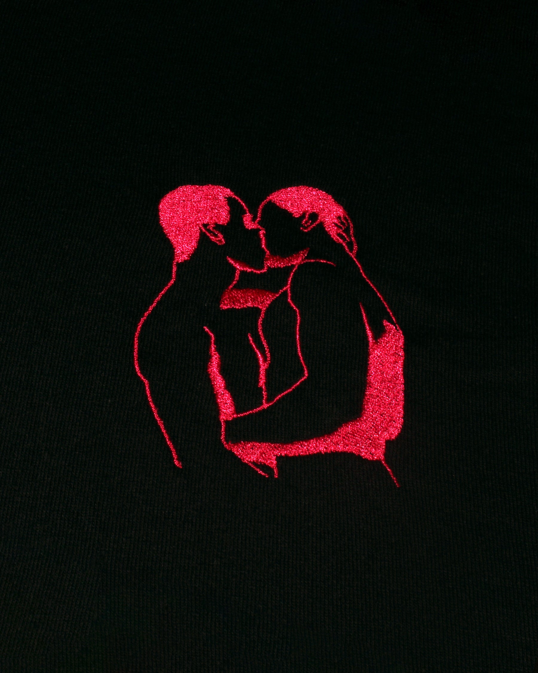 Red Kiss // Embroidered Tee